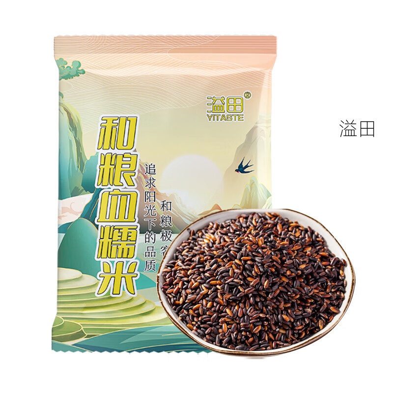 溢田 五谷杂粮 粗粮 早餐粥料组合 血糯米500g*3高清大图