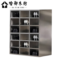 哈御木坊可定制18格无门鞋柜950*390*1900mm/个