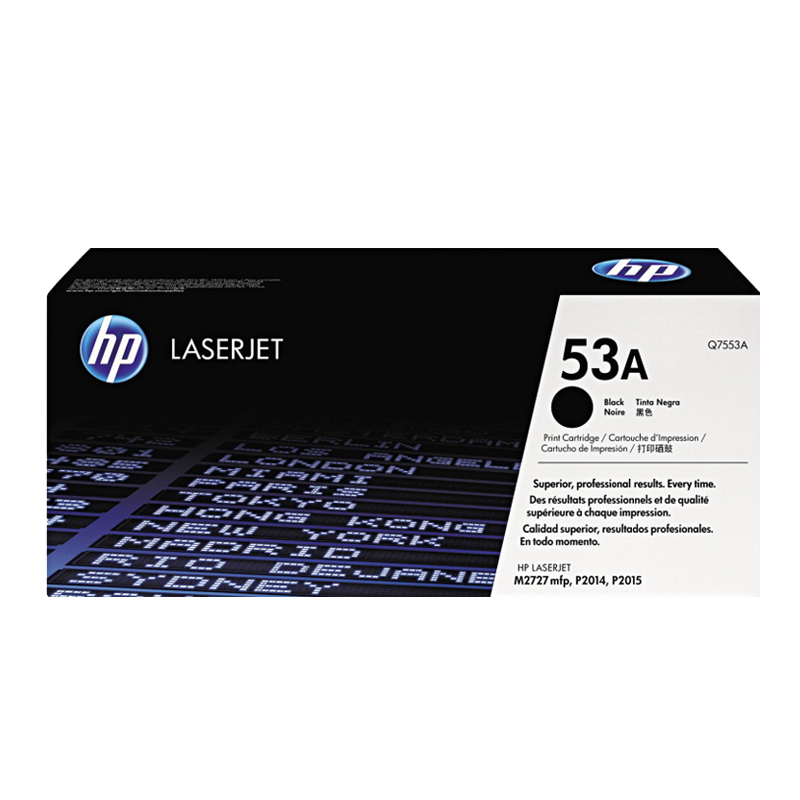 惠普(HP)Q7553A 黑色硒鼓 53A(适用LaserJet P2014n P2015dn M2727nfs)高清大图