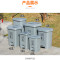 鹰友 灰色生活脚踩垃圾桶大号带盖家用厨房商用脚踏式大容量60L YY60（单位：个）