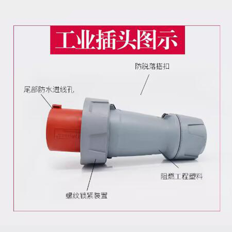 3M 工业插座 插头TYP3374 125A 4P 380V IP67高清大图