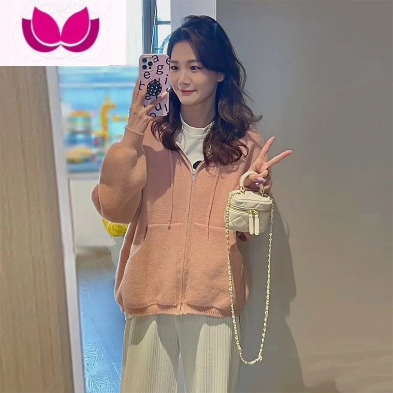 七斓春季大码女装2023年新款微胖御姐显瘦炸街高级感慵懒毛衣套装高清大图