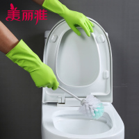 美丽雅 家务手套韧性厚实拉伸性好防滑防水丁腈耐用手套中号 1双入