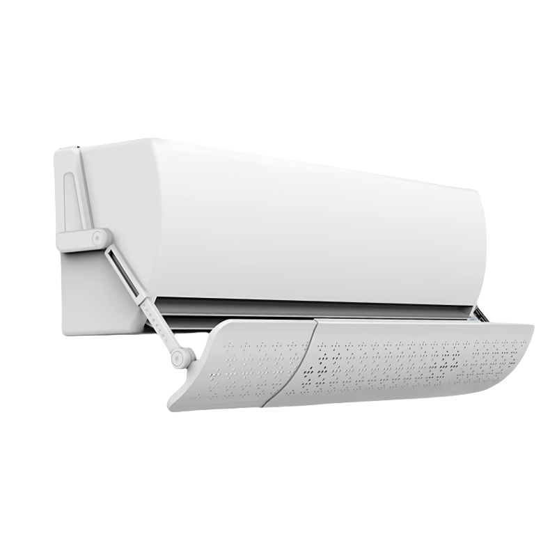 依诺九吉 空调挡风板导风挡板挂机通用型 后挂月牙免安装可伸缩防直吹 个高清大图