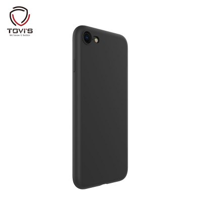 TGVI'S iphone7/8液态硅胶手机壳 防摔轻薄全包透气 iphone7/8保护套 黑色