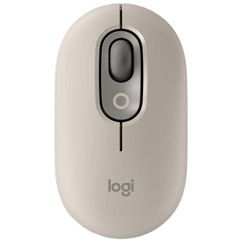 罗技(Logitech)时尚系列 POP MOUSE无线鼠标 蓝牙鼠标 办公鼠标-烟云灰