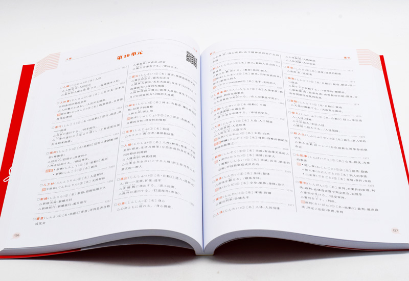 [正版]新日本语能力考试N2红宝书文字词汇详解练习日语JLPT考二级2级单词华东理工大学出版社备考2023年搭真题卷红高清大图