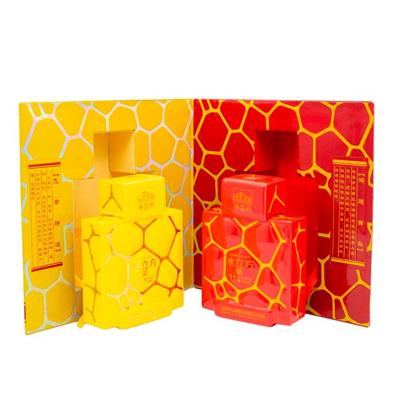 [2012年产]贵州茅台股份公司出品 水立方酒红黄 53度酱香型白酒收藏摆