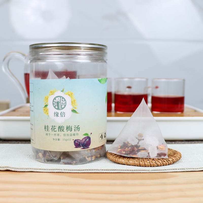 苏宁极物 精 桂花酸梅汤 花果茶酸梅汤茶包乌梅桑葚橘皮山楂代用茶180g