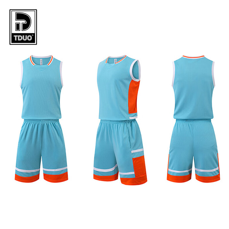 Tduo篮球服 V8 套 浅兰 4XL