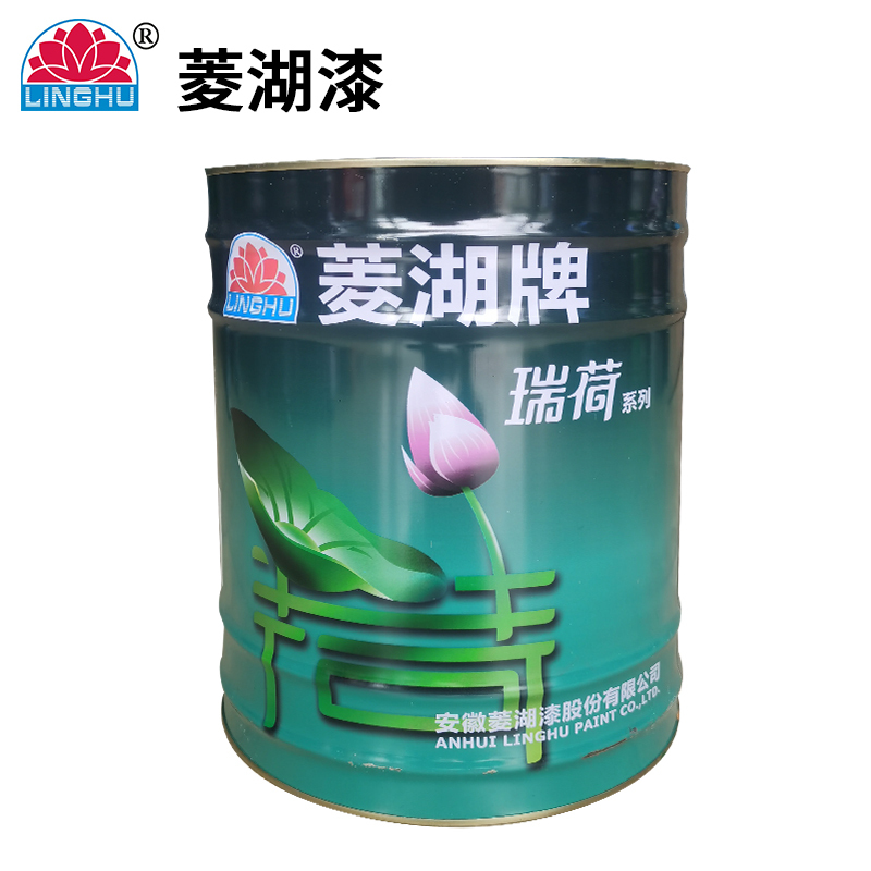 菱湖漆 15Kg 醇酸调和漆 大红 桶高清大图