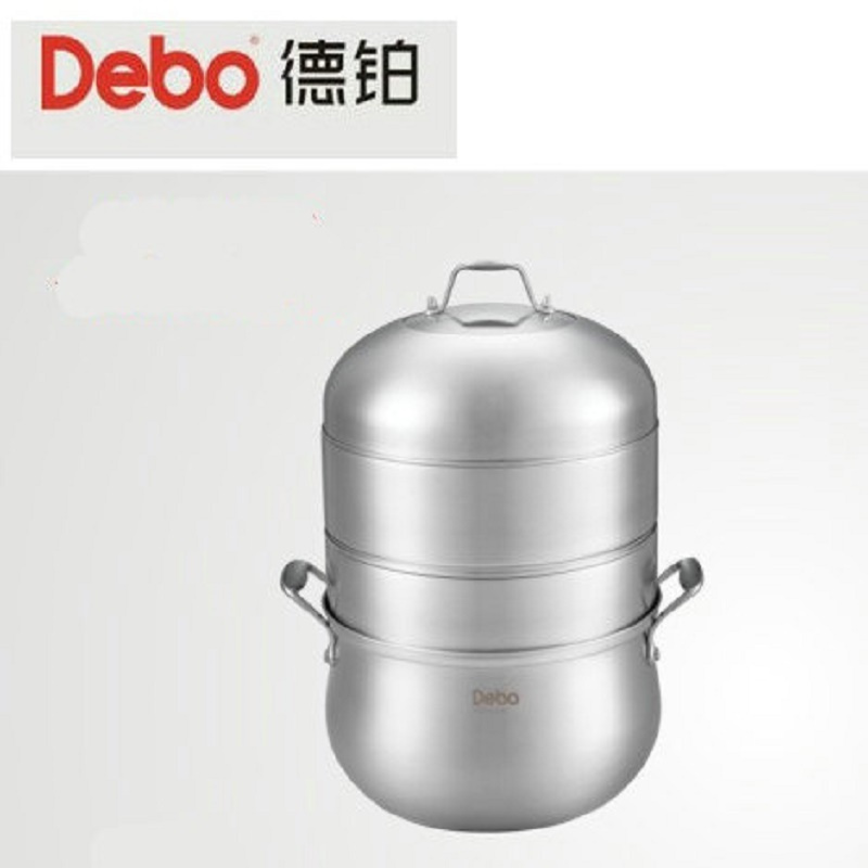 德铂(Debo)克里斯蒸锅 DEP-95不锈钢三层复合底 304不锈钢蒸锅 单个装