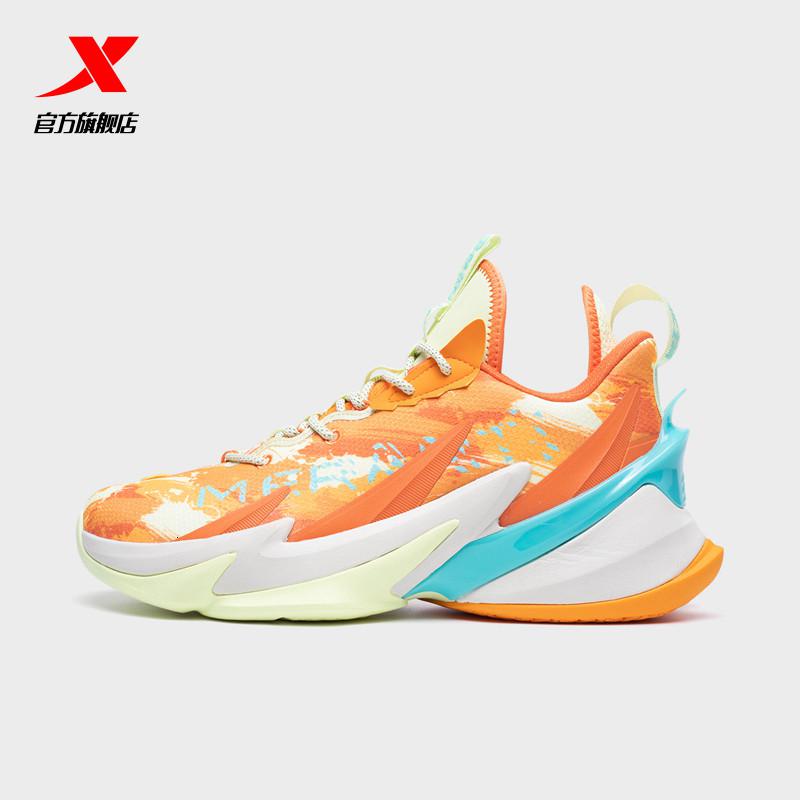 特步篮球鞋男鞋2021秋冬战獒2代耐磨学生高帮运动鞋实战篮球鞋子参数