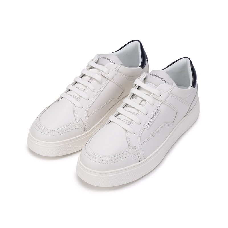 阿玛尼emporioarmani男士牛皮革系带休闲运动鞋板鞋x4x568xn162