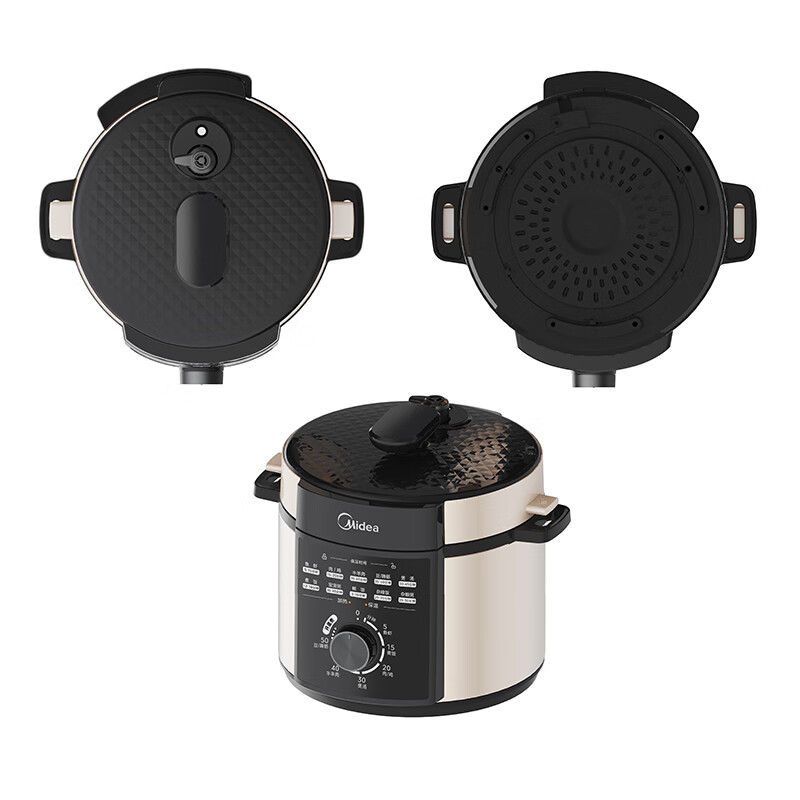美的 电压力锅MY-E501 香槟金 5L高清大图