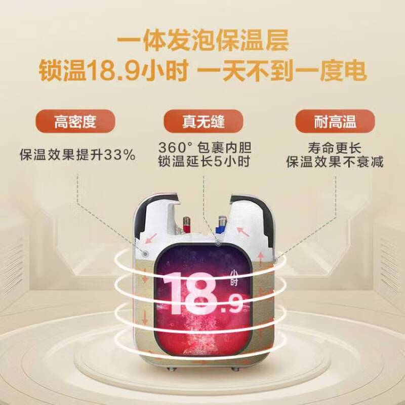 海尔(Haier)智家出品Leader统帅小厨宝速热一级能效恒温节能速热厨房小型电热水器储水式 5L 1750W高清大图