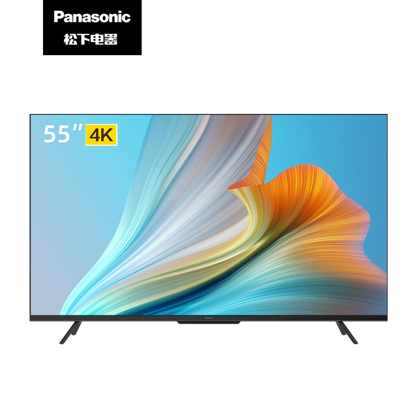 松下(Panasonic)电视 55英寸4K超清全面屏 开机无广告 双频WiFi AI语音智能彩电TH-55LX580C