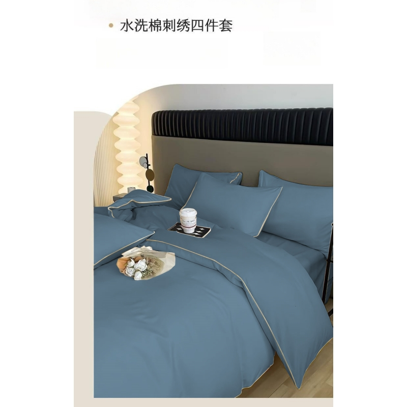 亿洛莱 床单被套枕套四件套 1.5m床/套高清大图