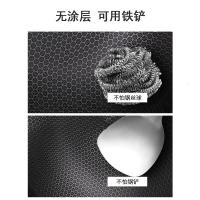304不锈钢炒锅家用无涂层不粘锅电磁炉燃气煤气灶专用无烟炒菜锅家菱 经典款-34CM半面屏【单锅】