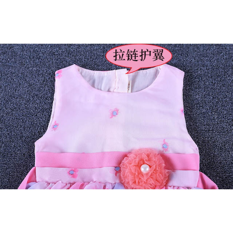 [促销]彤吖【5-15岁】女童连衣裙中大童儿童装公主裙夏季小女孩雪纺小孩夏天裙子110-160cm