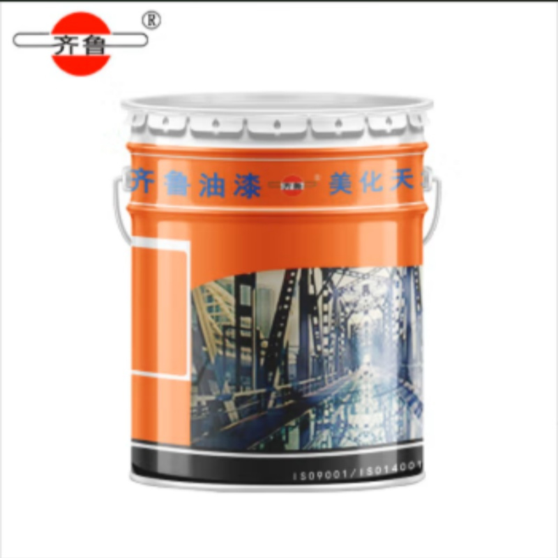 齐鲁 油漆 白色醇酸调和漆 金属漆亮光工业防锈漆 面漆15kg/桶