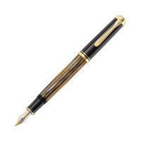 百利金(Pelikan )M401棕乌龟M400玳瑁纹墨水笔14K金尖钢笔