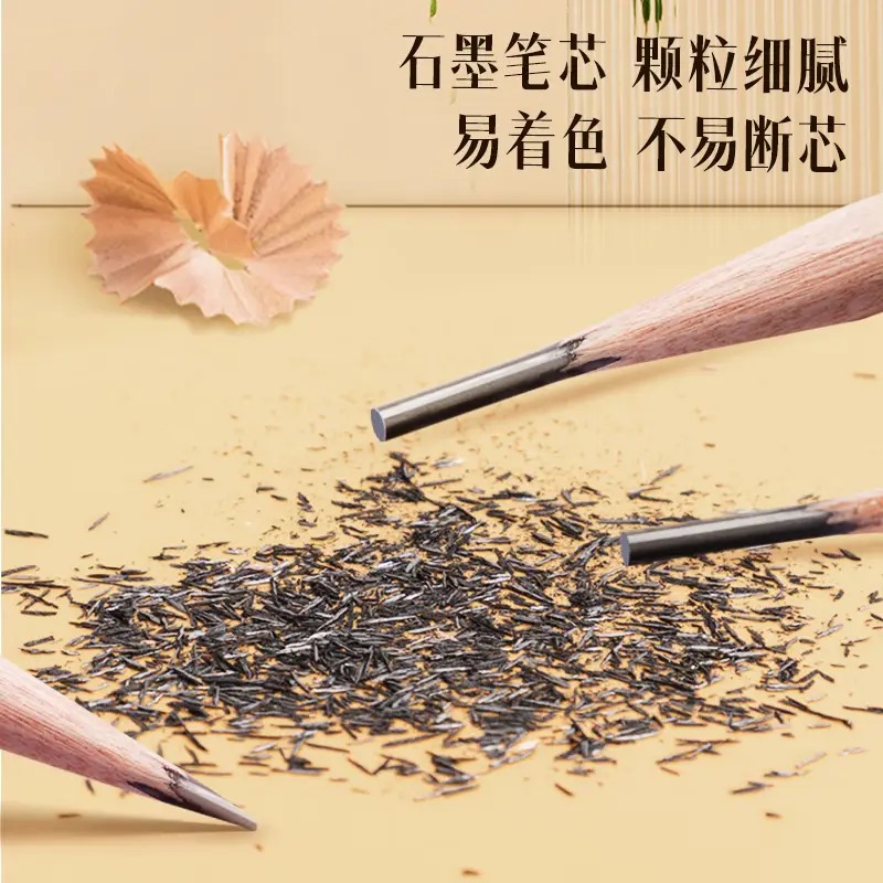 得力高级绘图铅笔12支彩盒装B(蓝)S999>B 12支/盒高清大图