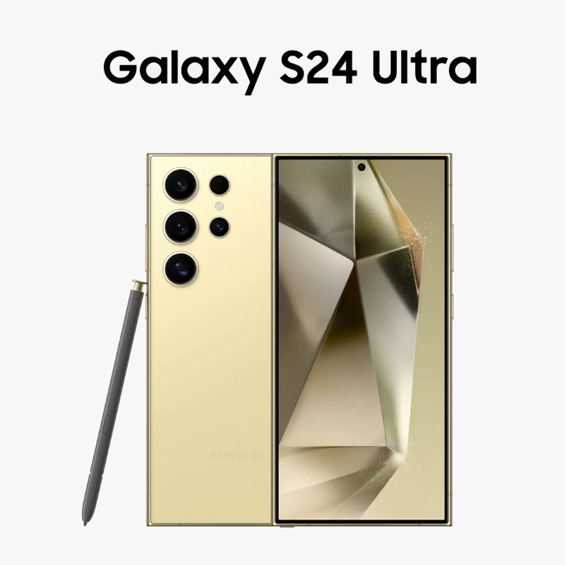 2024年新款 三星Galaxy S24 Ultra (SM-S9280) 移动联通电信 全网通5G手机 港版 钛羽黄 12G+512G