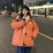 [1.5折价207元]唐狮冬季羽绒服女韩版拼接仿羊羔绒连帽上衣外套时尚百搭