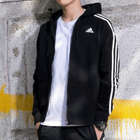 adidas阿迪达斯男子夹克外套2019新款连帽休闲运动服S98783