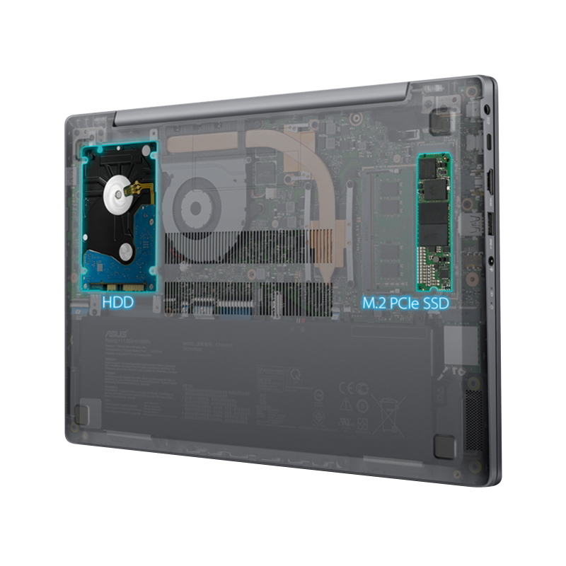 华硕 博文笔记本(14英寸 i5-8250U/4G/1TB+2G独显Win10星空灰) PU404UF (单位:台)