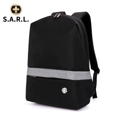 S.A.R.L双肩电脑包 运动休闲背包14英寸电脑双肩背包男女通用 SW-58017 黑色