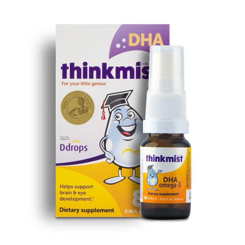 加拿大Ddrops thinkmist 婴幼儿DHA 鱼油喷剂80喷10.6ml/瓶
