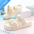 SUNTEK拖鞋女夏季外穿厚底时尚踩屎感防滑两穿百搭网红可爱玉桂狗凉鞋女 米色基础款 38/39适合38-39运动鞋码