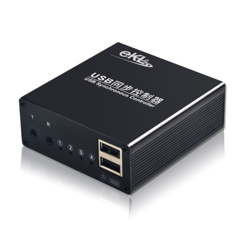 eKL USB键盘鼠标同步器电脑切换器 游戏1控4多开dnf同步控制器 16口同步器配线