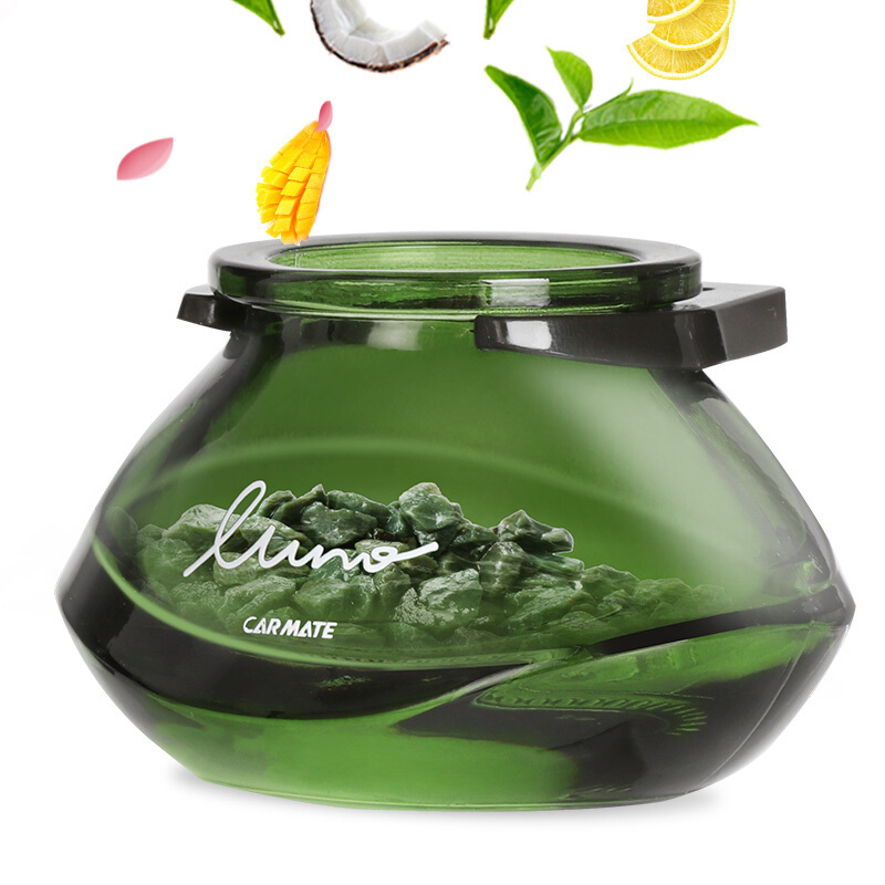 快美特(CARMATE)沸石车载香水汽车出风口香薰摆件车上用品车里车内香氛淡香 茶系列-柠檬茶(蓝色)