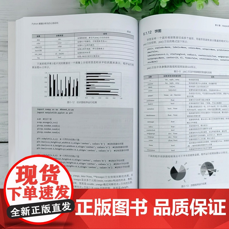 Python数据分析与办公自动化 Python的语法 Python数据处理和数据分析 NumPy数组处理 Matplot高清大图