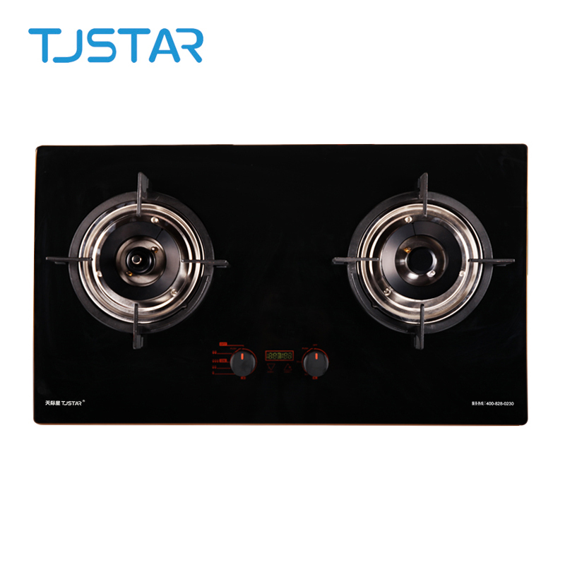 天际星TJSTAR炉灶JZT-BQ619DF燃气灶 智能定时防干烧 钢化玻璃 台嵌两用燃气灶 煤气灶(天然气/液化气)