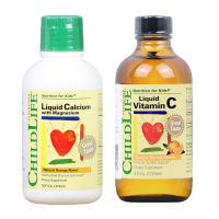 童年时光Childlife 液体钙镁锌+维C(474ML+118.5ML) 补钙/维生素