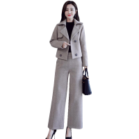 小样传奇 早秋款时尚两件套2019年秋装新款女人味初秋气质洋气阔腿裤套装潮
