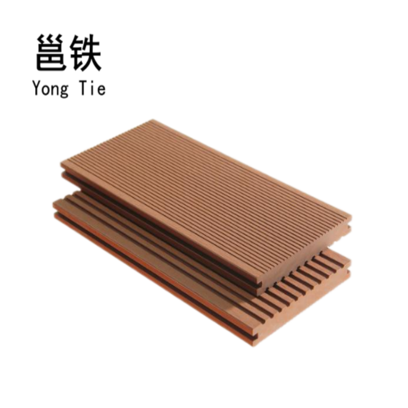 邕铁 塑木地板定制 实心双面条纹款 平方米高清大图