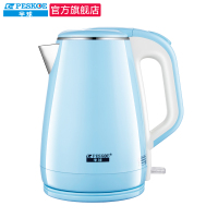 半球(PESKOE)电水壶 1.8升大容量 304不锈钢烧水壶 双层防烫电热水壶 家用开水壶电壶