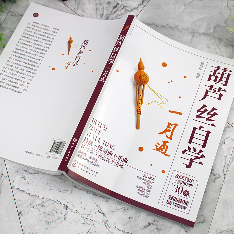 [正版]葫芦丝自学一月通 赠视频示范讲解 114首葫芦丝乐曲 30天学会葫芦丝演奏技巧 葫芦丝技法教程 经典金曲葫芦丝高清大图