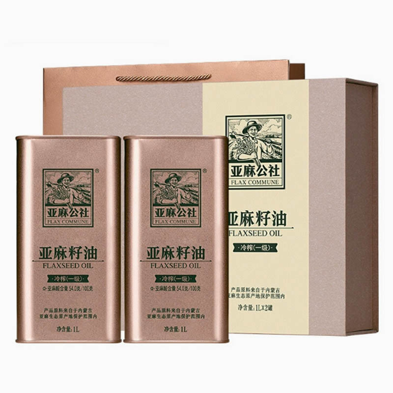 亚麻公社 亚麻籽油(1L*2)
