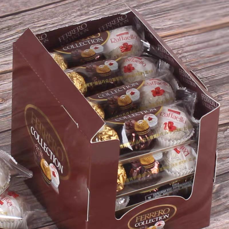 费列罗(Ferrero Rocher)臻品威化糖果巧克力 婚庆喜糖零食 情人节表白礼物 48粒礼盒装518.4g高清大图