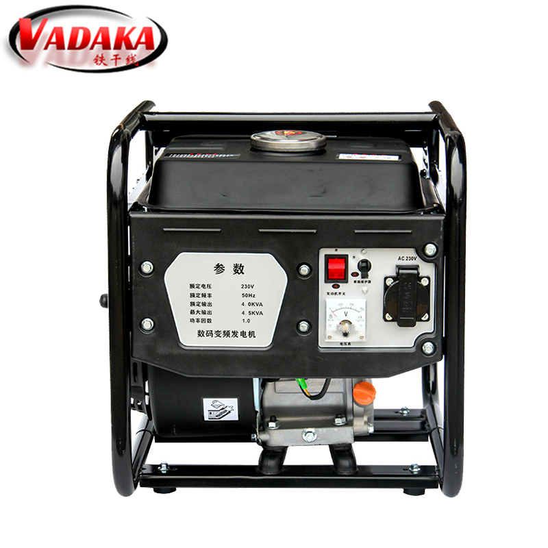 VADAKA汽油变频发电机220V家用小型微型家用备用发电机4KW台