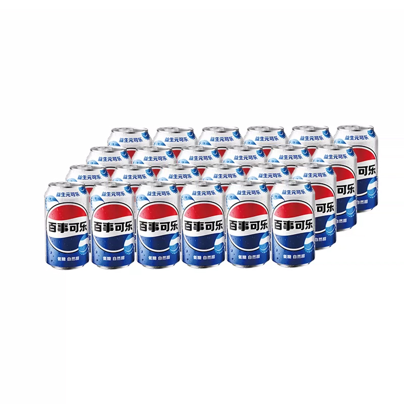 百事(pepsi) 百事可乐益生元可乐330ml*24罐箱装高清大图