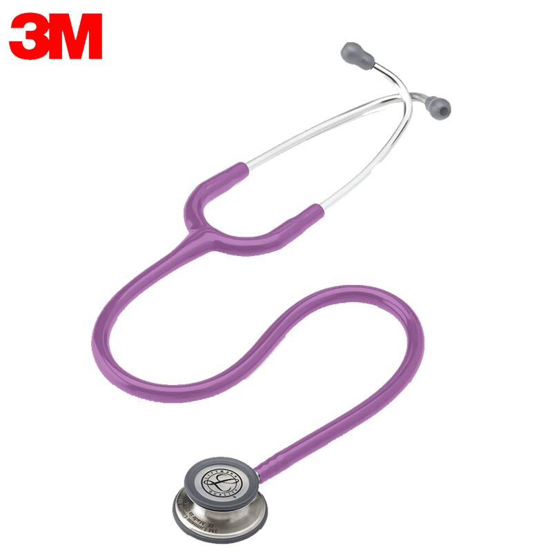 3M听诊器Littmann通用双面型第三代听诊器双头双膜片变频成人儿童学生听诊器医生专用5832薰衣草紫
