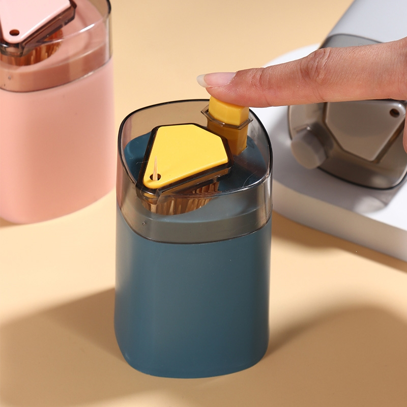 纳丽雅(naliya)按压式牙签盒创意自动弹出北欧ins餐厅个性牙签筒家用