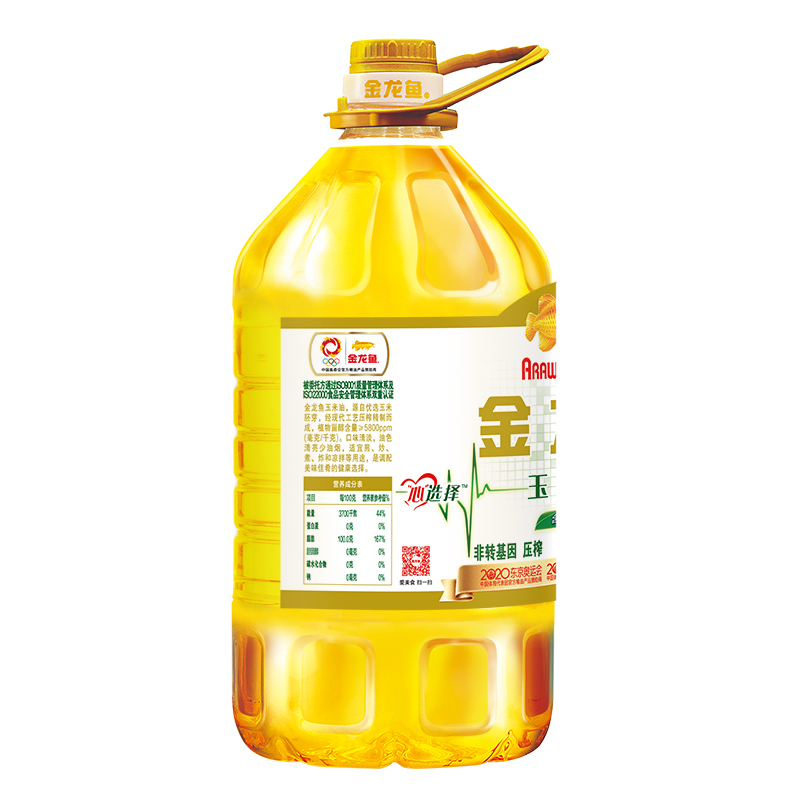 金龙鱼 玉米油5L 非转基因 物理压榨食用油